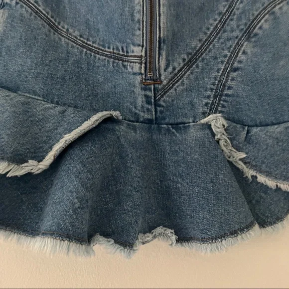 AJE Denim Mini Skirt • Classic Wash • Second Hand • Size 4AU RRP $295 - Picture 15 of 16